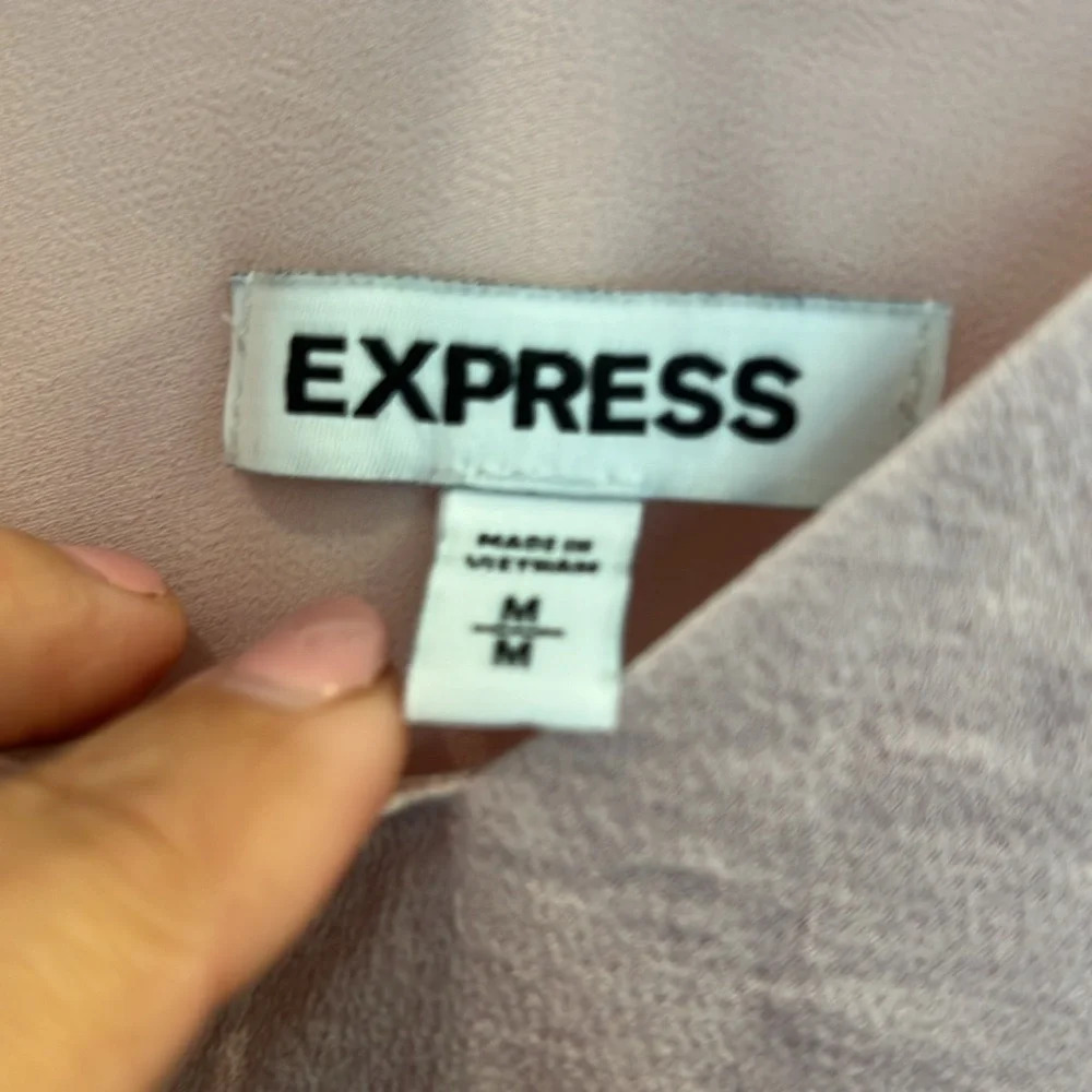 Express Lined Camisole Pink Blouse Size Medium Y2K, Fairy - Picture 3 of 7